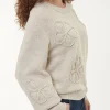 Pullover aus bio-Baumwolle und Wolle(sand melange, S)