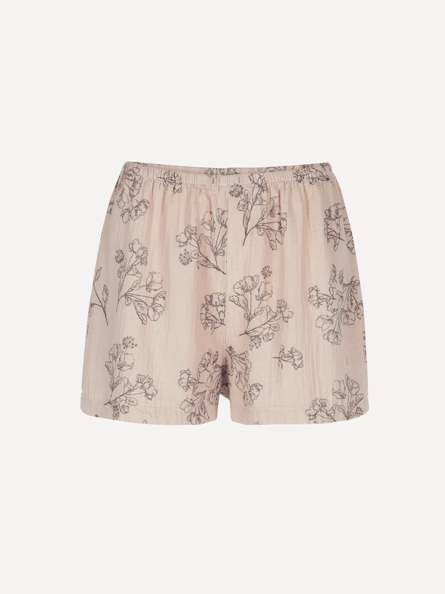 Pyjamashorts aus Bio Baumwolle(wildrose beige, XS)