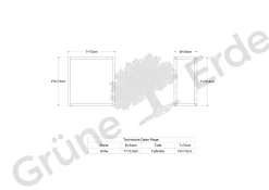 Regal für Laden od. Fächer Quint B 34 x T 70/80 x H 72 cm(Eiche, T 70cm)