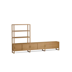 Regal QuintumVariante 6, B 2930 x T 360 x H 1620 mm (Eiche)