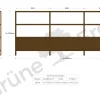 Regal QuintumVariante 10, B 2930 x T 360 x H 1255 mm (Eiche)