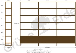 Regal QuintumVariante 17, B 2930 x T 360 x H 2350 mm (Eiche)