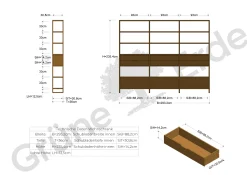 Regal QuintumVariante 18, B 2930 x T 360 x H 2350 mm (Eiche)
