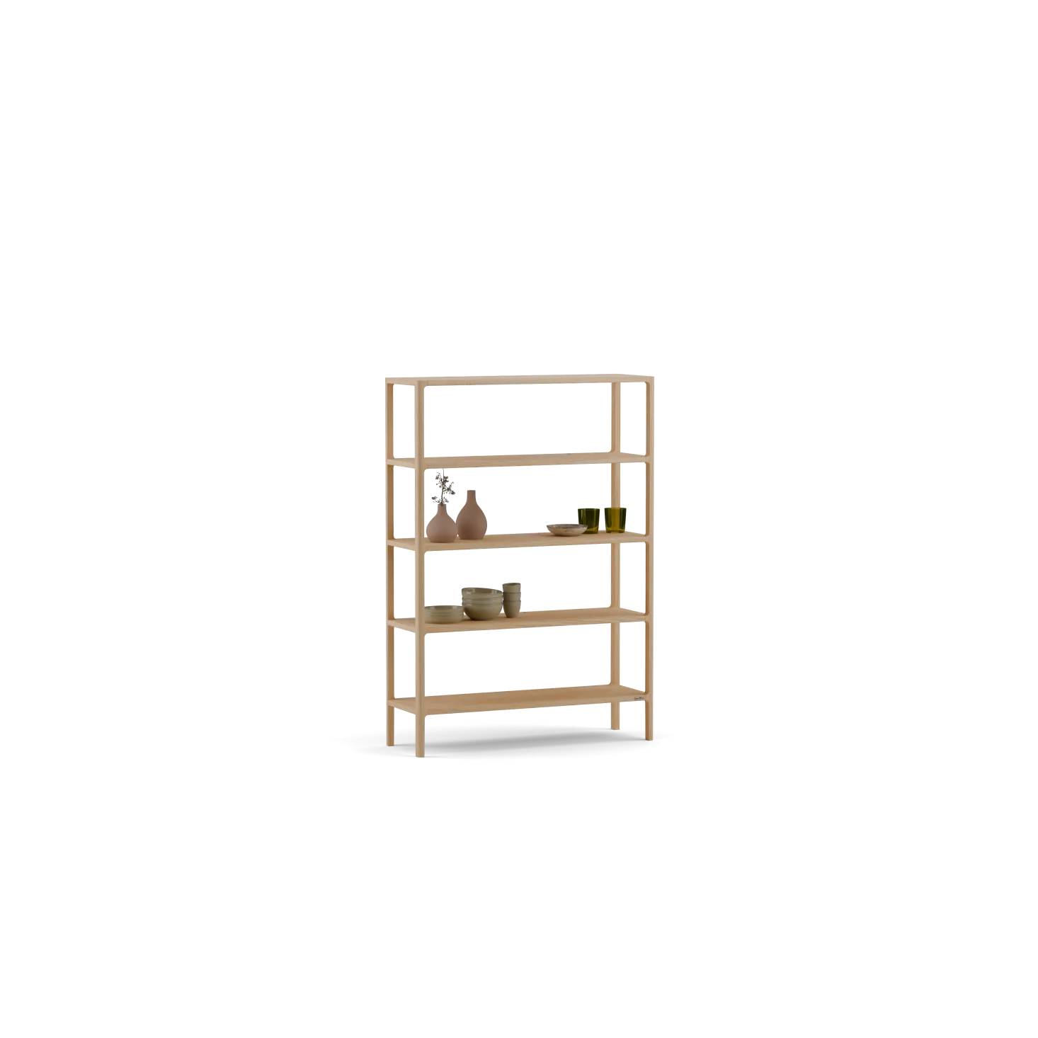 Regal Tenso(Esche, 5 Fächer, 100cm)