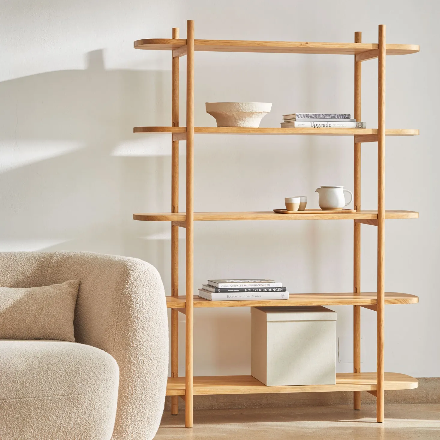 Regal TondaBreite 120 cm (Buche, 3 Fächer)
