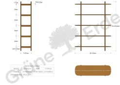 Regal TondaBreite 120 cm (Buche, 5 Fächer)