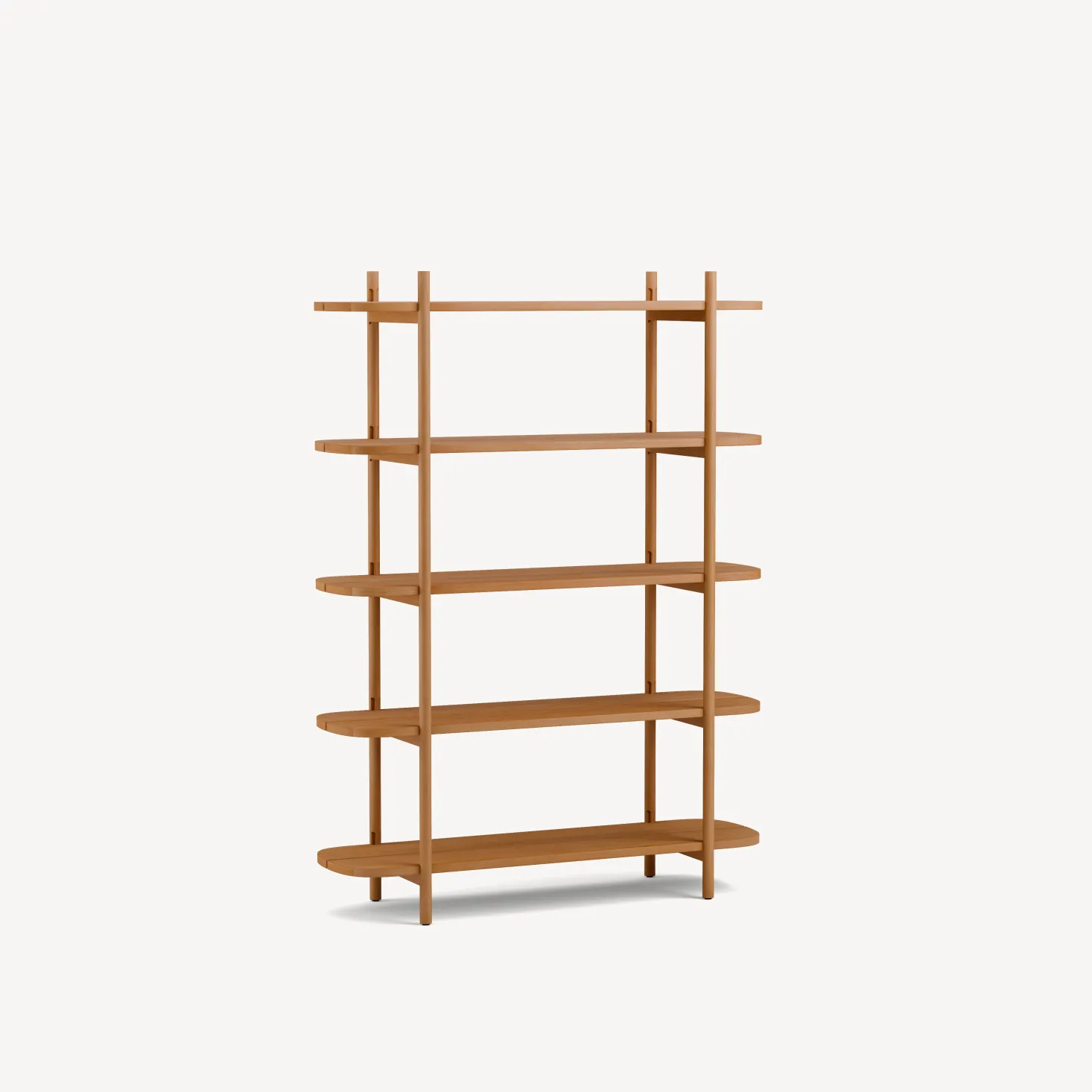 Regal TondaBreite 120 cm (Buche, 5 Fächer)