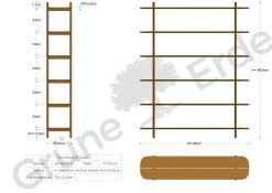 Regal Tonda(Buche, 6 Fächer)
