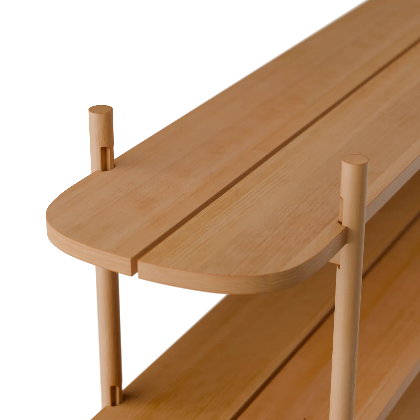Regal Tonda(Eiche, 4 Fächer)