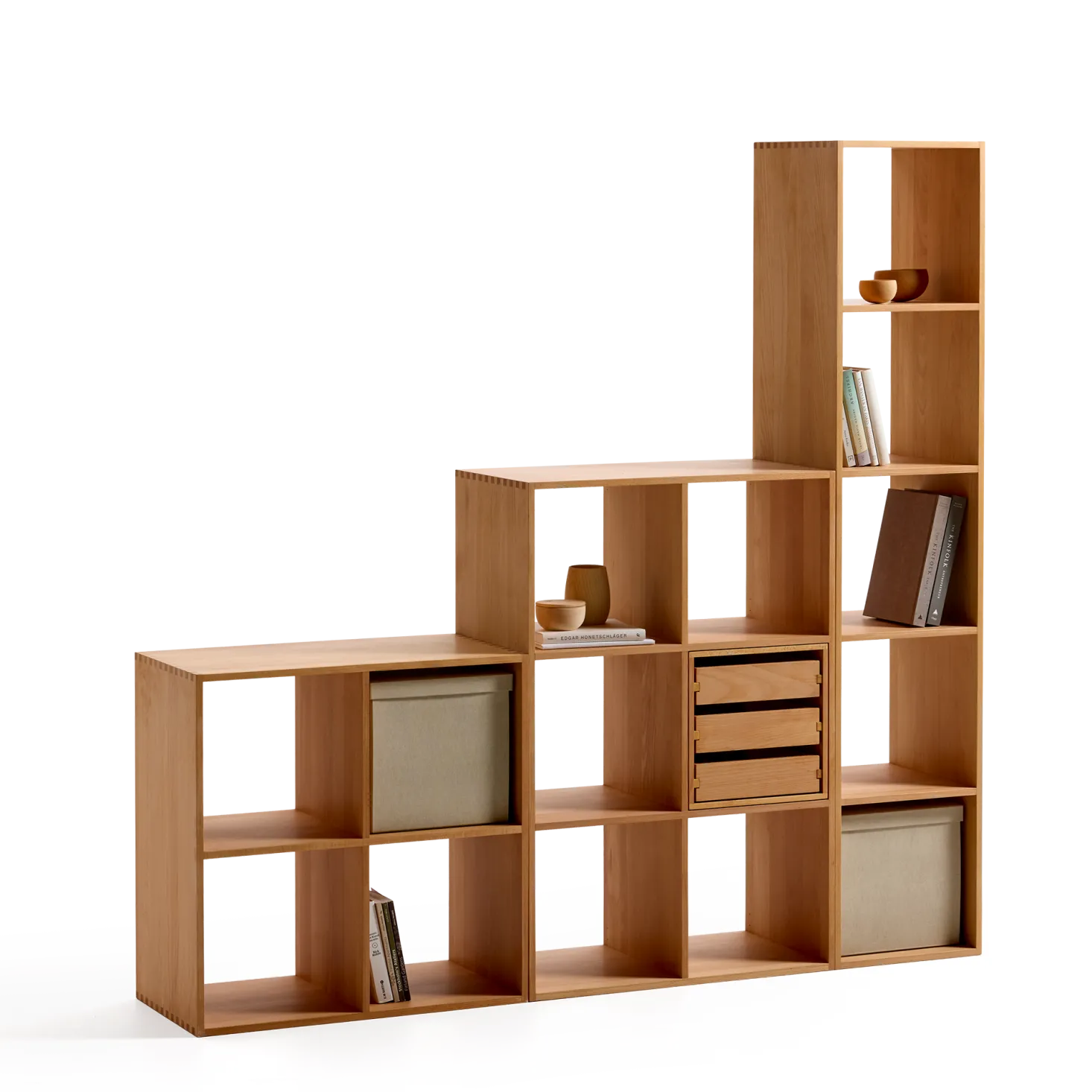 Regal Yunit Pur(Buche, 1 x 2 Fächer)