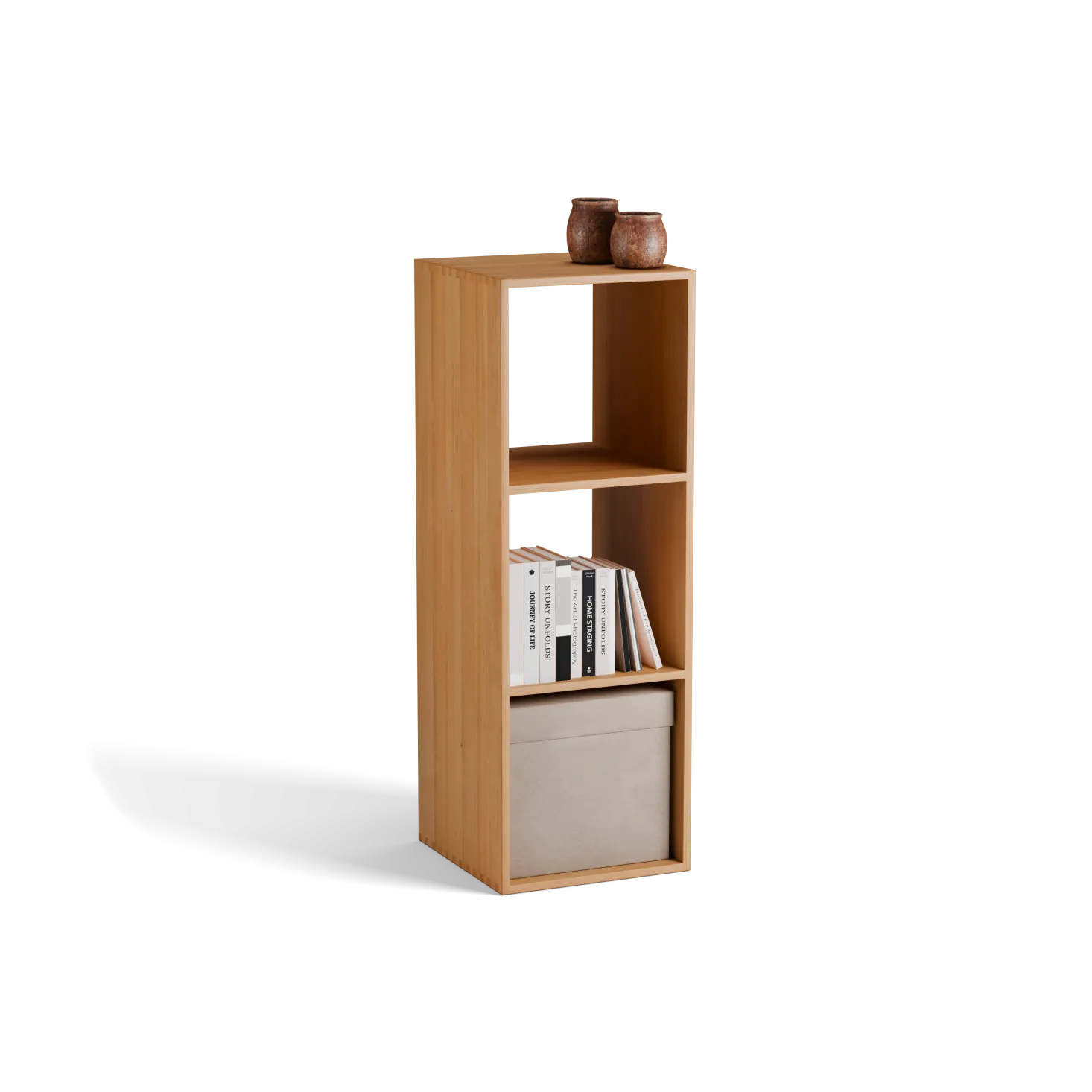 Regal Yunit Pur(Buche, 1 x 3 Fächer)