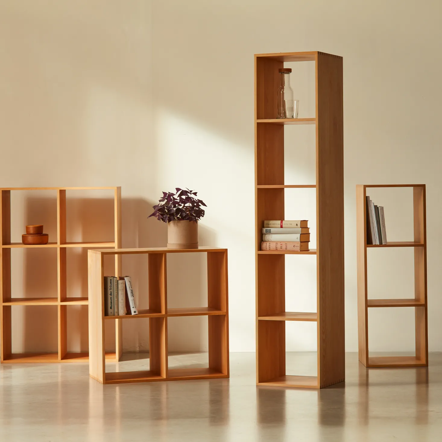Regal Yunit Pur(Buche, 1 x 5 Fächer)