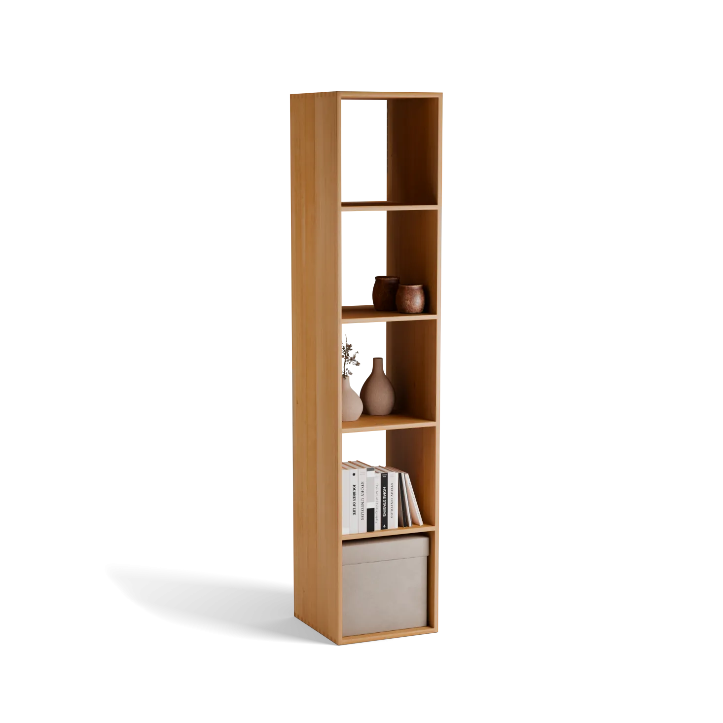 Regal Yunit Pur(Buche, 1 x 5 Fächer)