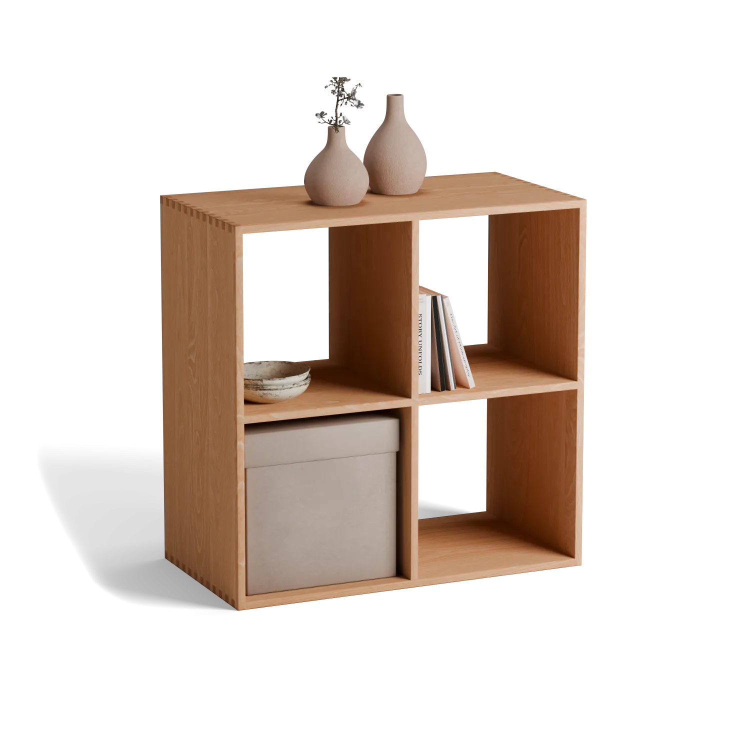 Regal Yunit Pur(Buche, 2 x 2 Fächer)