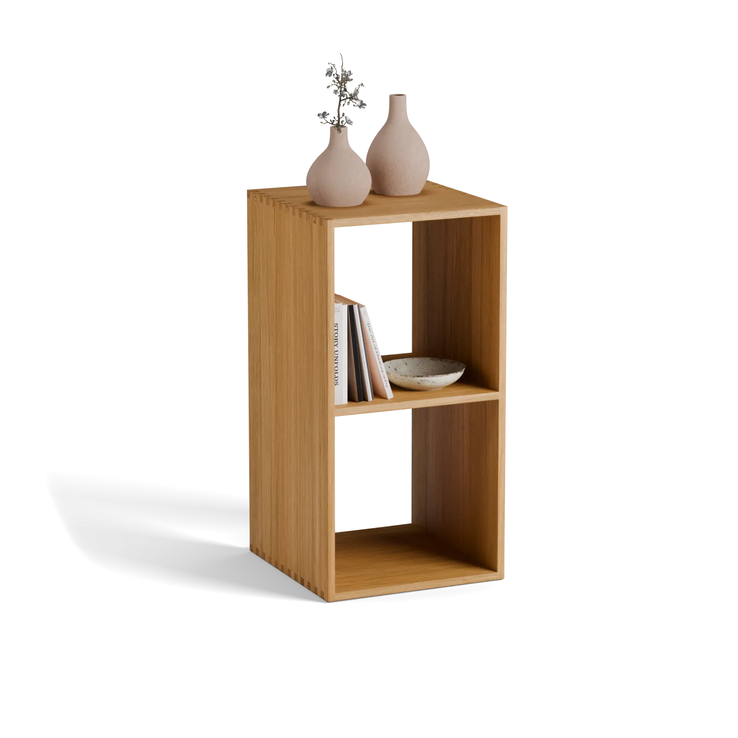 Regal Yunit Pur(Eiche, 1 x 2 Fächer)