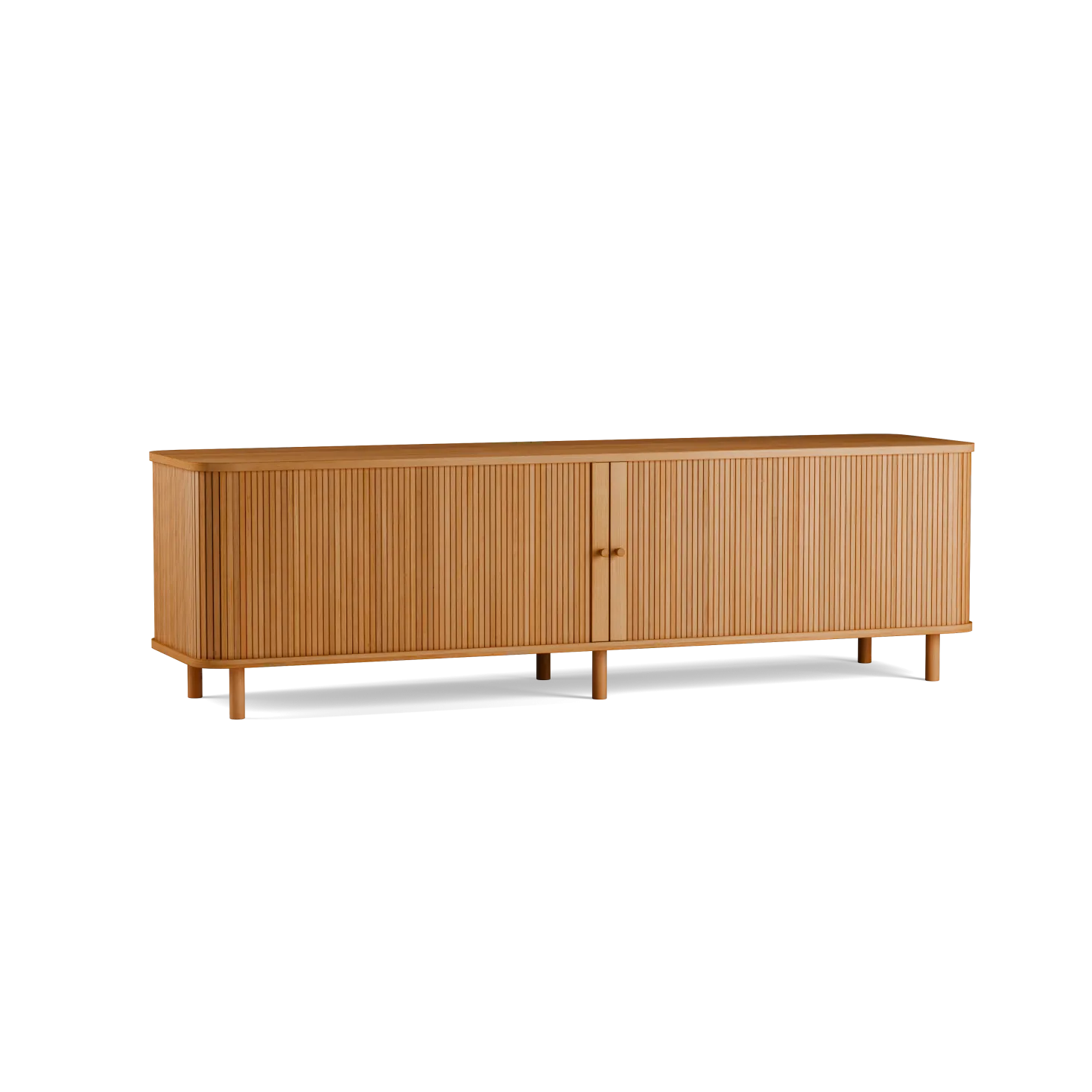 Rolloschrank Tonda inkl 2 FachbretterB 200 x T 50 x H 59,1 cm (Buche)