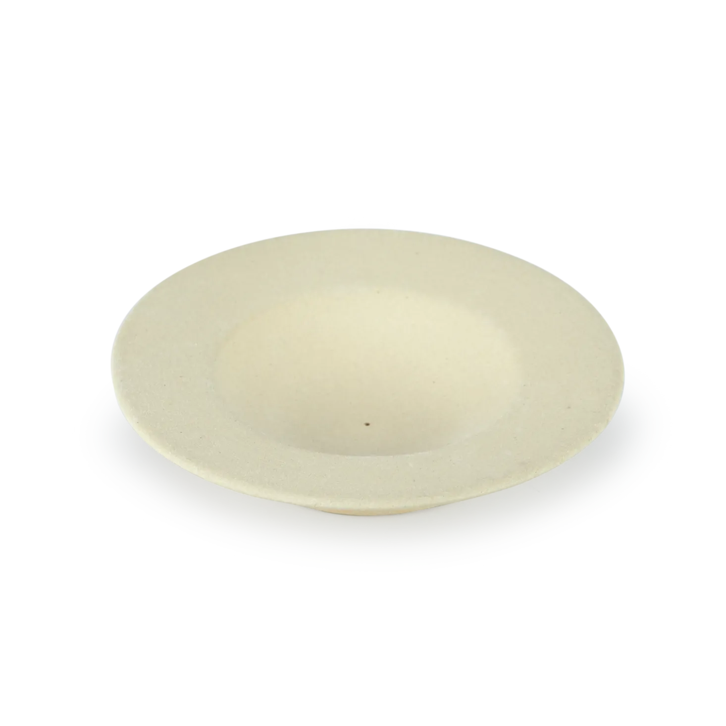 Räucherstäbchenhalter aus Feinsteinzeugunglasiert, H 2 cm, ø 11 cm