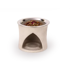 Räucherstövchen aus Feinsteinzeugunglasiert, H 10 cm, ø 11,5 cm