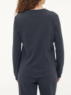 Schlafshirt aus Bio-Baumwolle(navy, S)