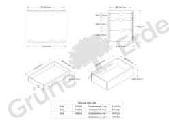Schubladenbox Vaso(Buche)