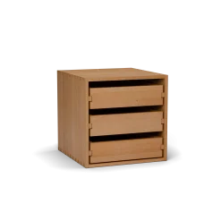 Schubladenbox Yunit Pur(Buche, 3 Laden)