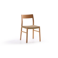 Set: 2 Stk. Stuhl Karim(Buche, handgeflochtene Sitzfläche)