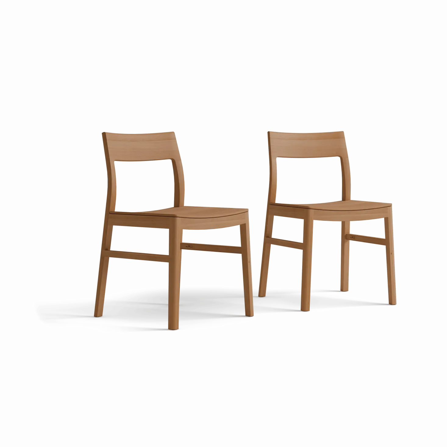 Set: 2 Stk. Stuhl Karim(Buche, Holz-Sitzfläche)