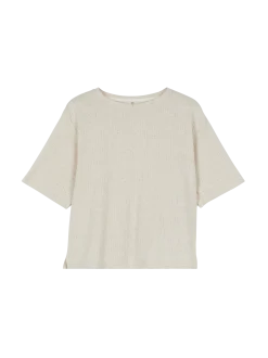 Shirt aus Bio Baumwolle und Leinen(natur, M)