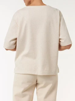 Shirt aus Bio Baumwolle und Leinen(natur, M)