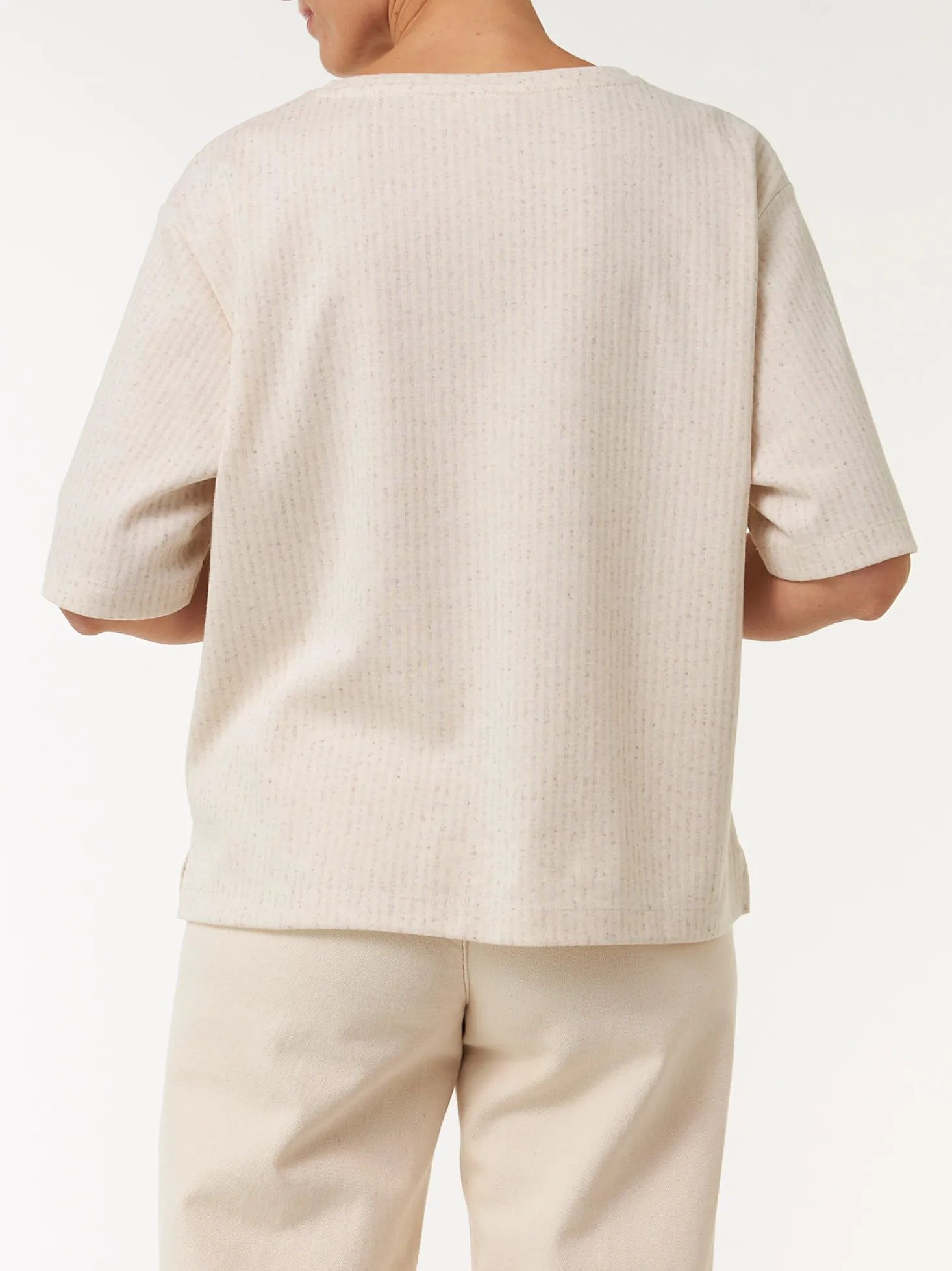 Shirt aus Bio Baumwolle und Leinen(natur, M)