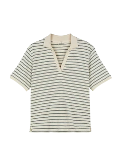 Shirt halbarm aus Bio Baumwolle(smaragd ajour ringel, S)