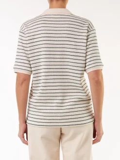 Shirt halbarm aus Bio Baumwolle(smaragd ajour ringel, S)