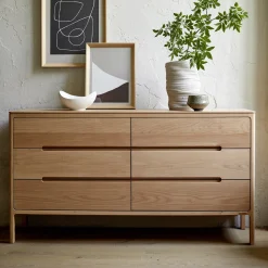 Sideboard Tenso B 135 x T 40 x H 73 cm(Buche)