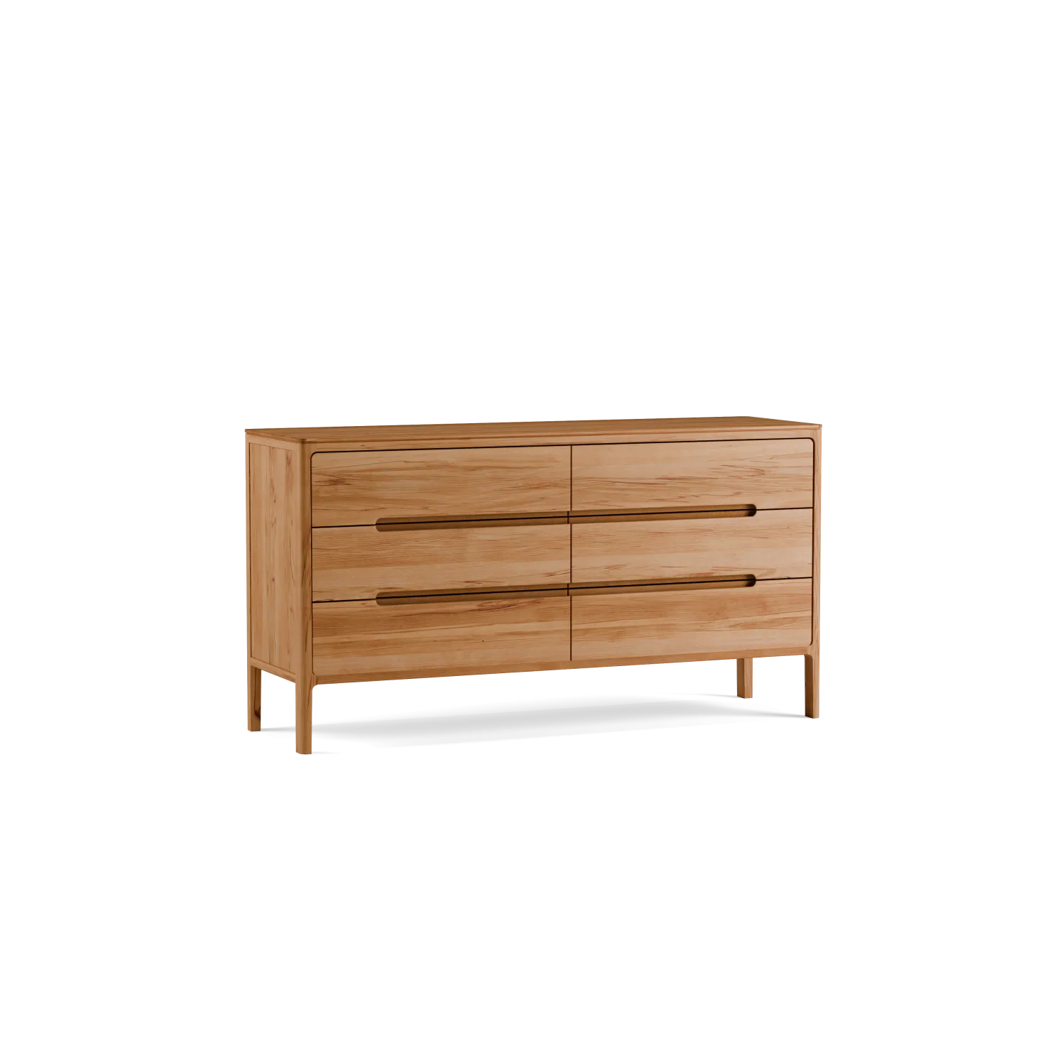 Sideboard Tenso B 135 x T 40 x H 73 cm(Kernbuche)