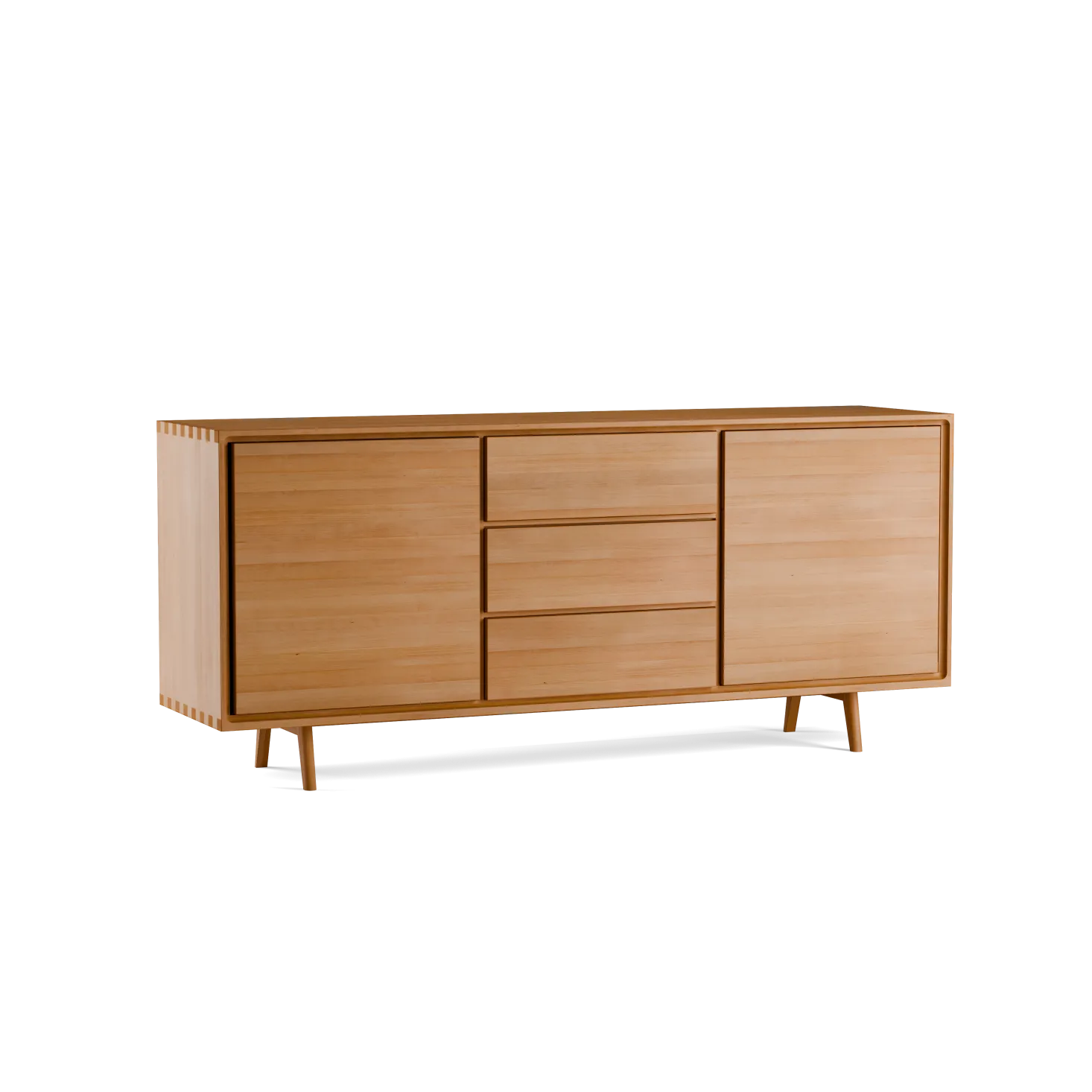 Sideboard Tesoro 2-türig3 Laden B 178 x T 45 x H 79 cm (Buche)