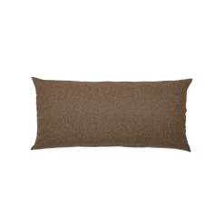Sofakissen-Überzug mit verdeckter Knopfleiste(Wollstoff Tano natur dunkel, 30 x 50 cm)