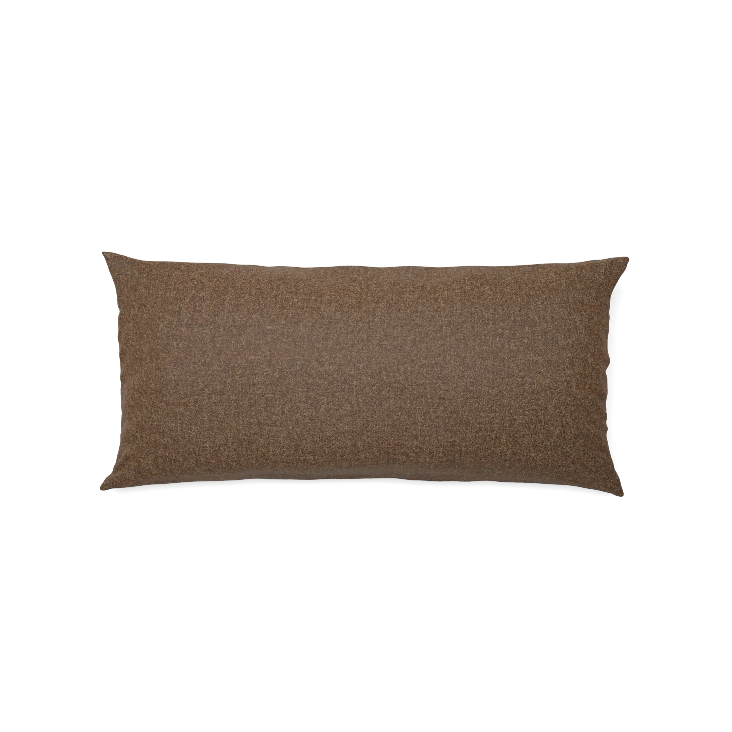 Sofakissen-Überzug mit verdeckter Knopfleiste(Wollstoff Tano natur dunkel, 35 x 60 cm)