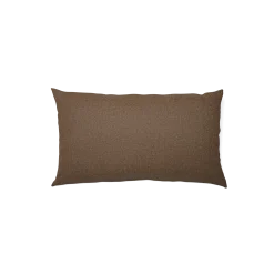 Sofakissen-Überzug mit verdeckter Knopfleiste(Wollstoff Tano natur dunkel, 60 x 105 cm)