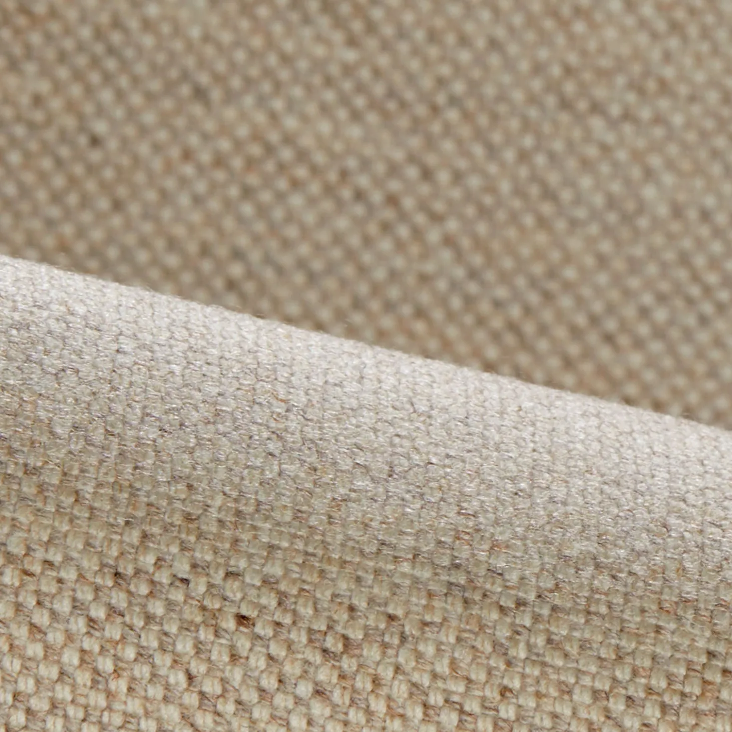 Sofakissen-Überzug mit verdeckter Knopfleiste(Wollstoff Elverum Sesam, 35 x 60 cm)