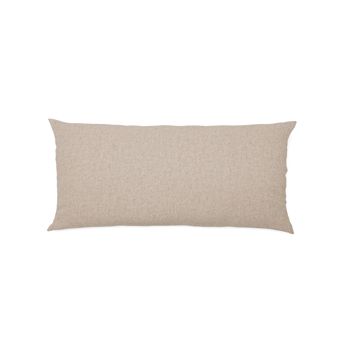 Sofakissen-Überzug mit verdeckter Knopfleiste(Wollstoff Kaland Sand, 35 x 80 cm)