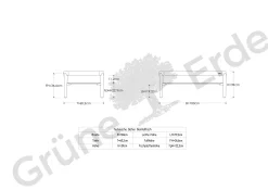 Sofatisch Alwy(Buche, 60 x 100 cm)