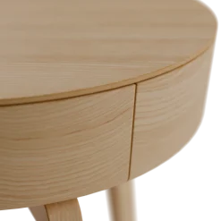 Sofatisch MitsuØ 80 cm, mit einer Schublade (Esche)