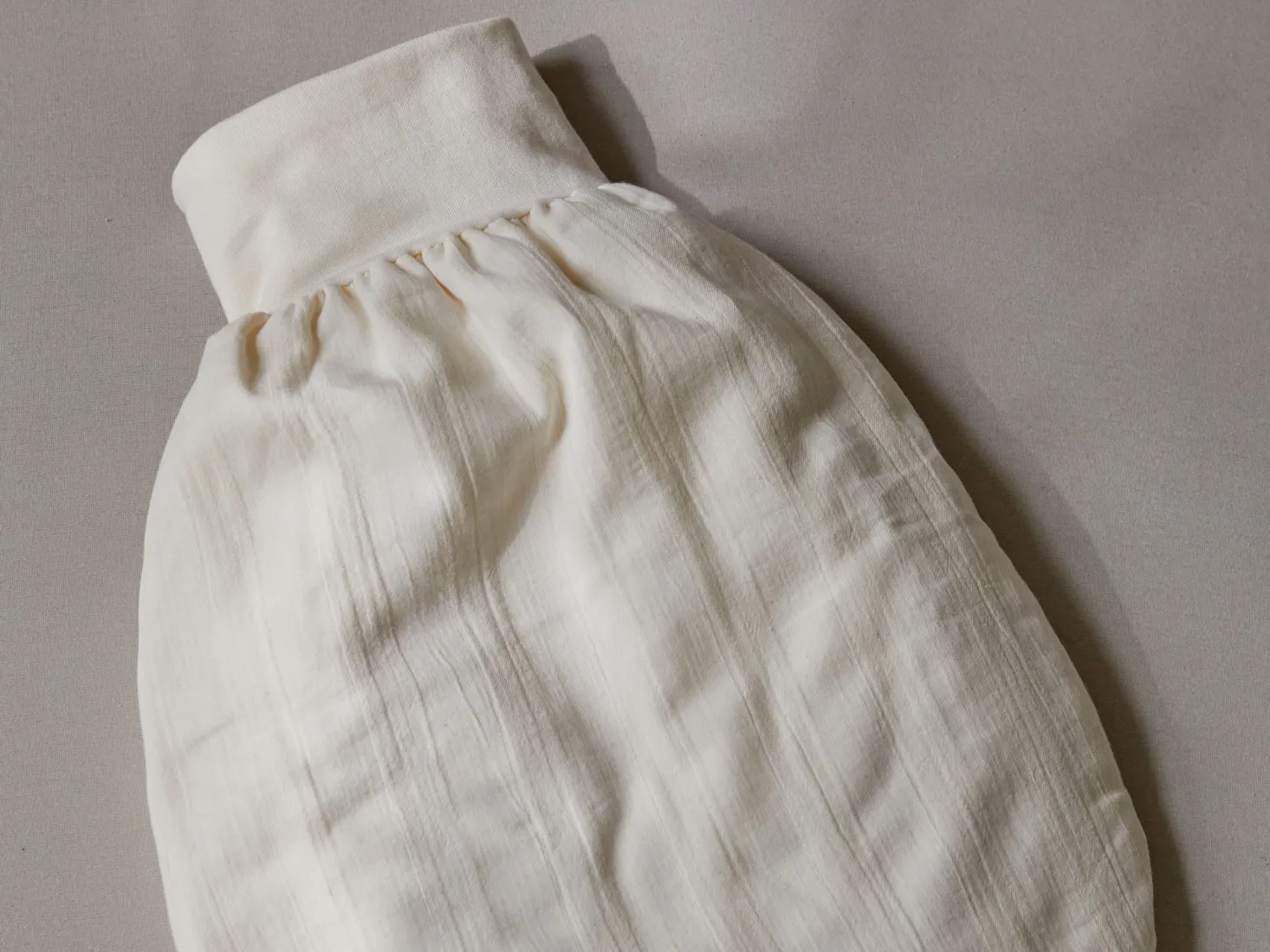Sommer- und Ganzjahresstrampelsack100 % Baumwolle, GOTS (natur)