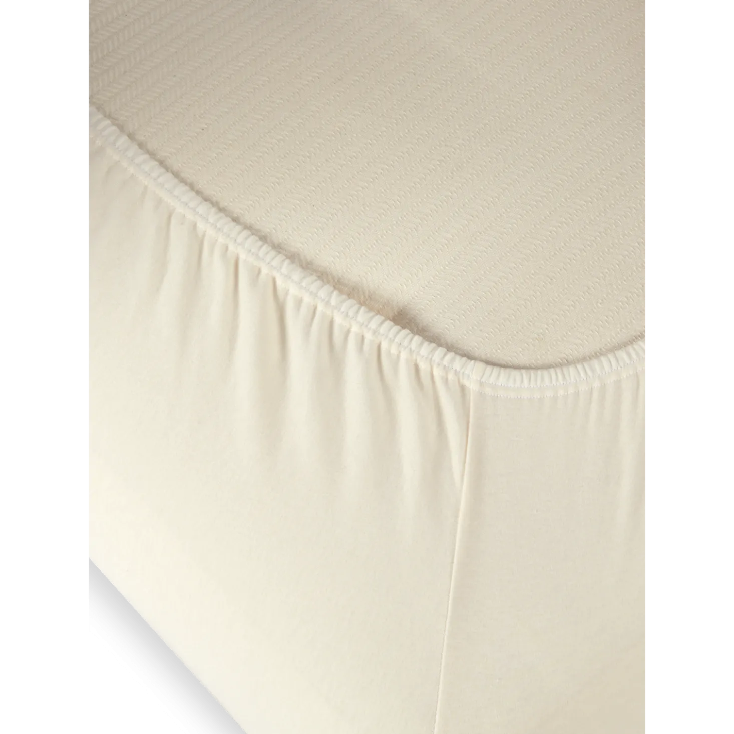 Spannleintuch Hannah100 % Baumwolle, Jersey, GOTS (natur, 90/100 x 190/200 x 15/21 cm)