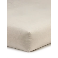 Spannleintuch Silvan60 % Leinen/40 % Baumwolle, GOTS (natur, 90 x 200 x 19 cm)