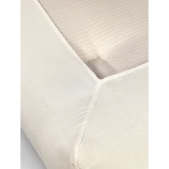 Spannleintuch Valentin50 % Baumwolle/50 % Leinen, GOTS (weiß, 90 x 200 x 19 cm)
