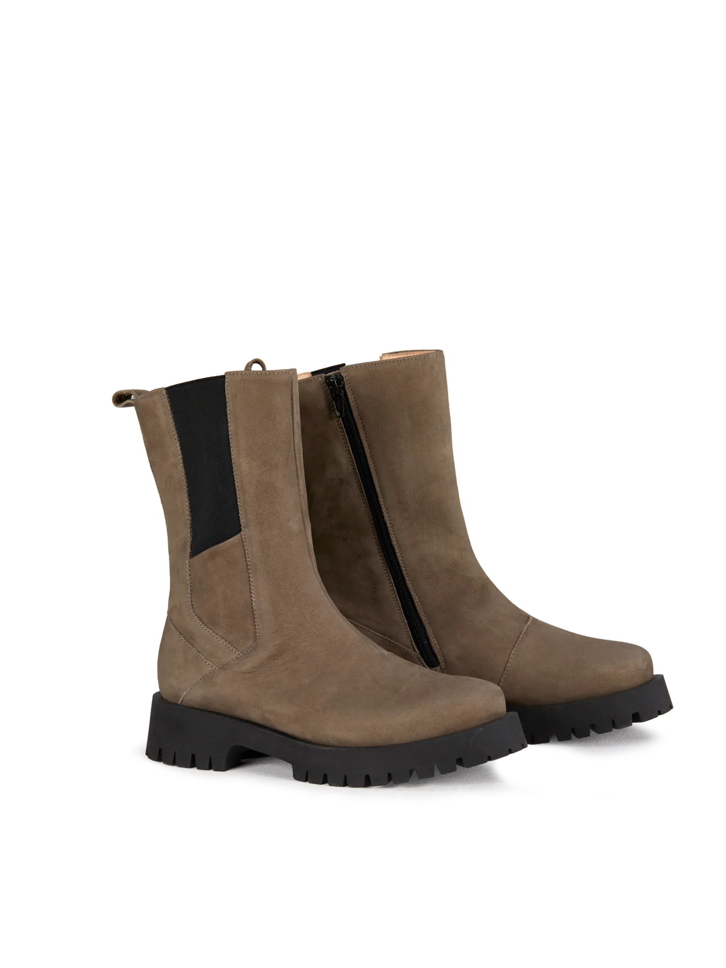 Stiefel aus Bio Leder(stein, 36)