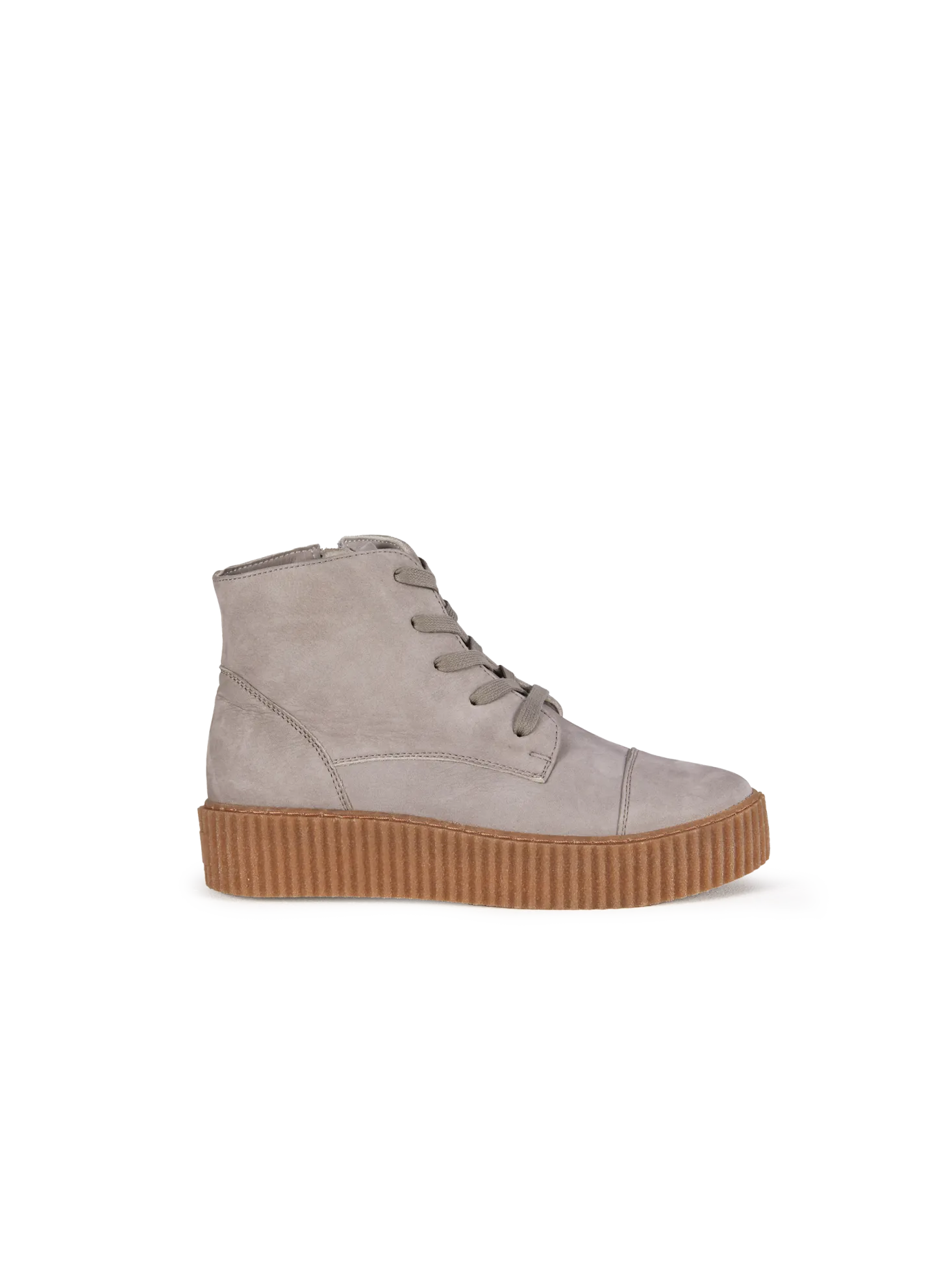 Stiefelette aus Bio Leder(hellgrau, 39)