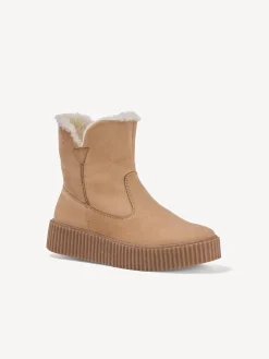Stiefelette mit Wollfutter(sand, 37)