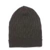Strickmütze aus Bio-Baumwolle und Wolle(schwarz, one size)